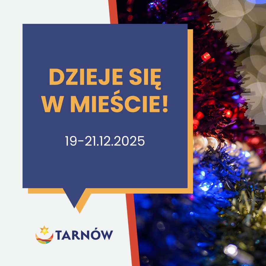Plakat "dzieje się w mieście"